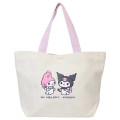 Japan Sanrio Mini Tote Bag - Kuromi & My Melody : Present - 1