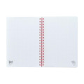 Japan Sanrio B6 Ring Notebook - Kuromi & My Melody : Heart Black - 3