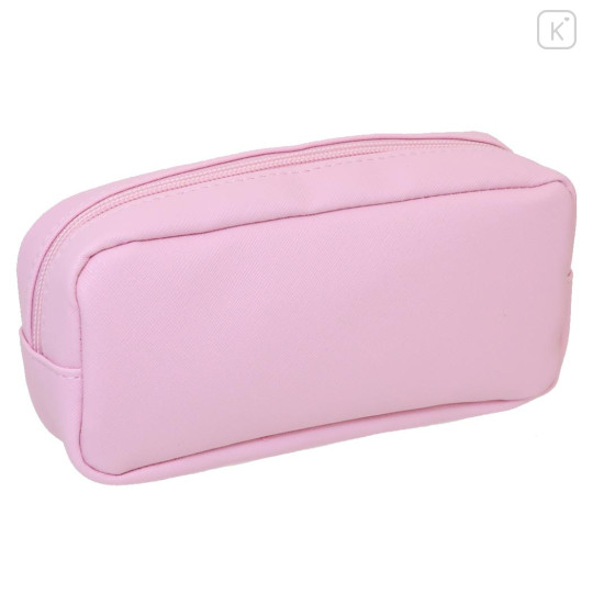 Japan Sanrio Pen Pouch Pencil Case - My Melody : Smile Face Gingham Ribbon - 2