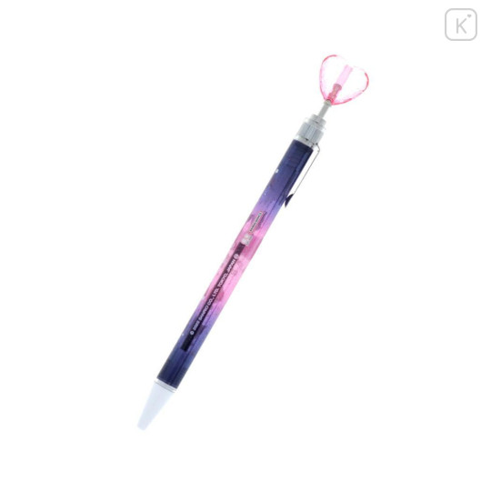 Japan Sanrio Heart Mascot Ballpoint Pen - Kuromi & My Melody : Black Pink Ribbon - 2