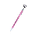 Japan Sanrio Heart Mascot Ballpoint Pen - Kuromi & My Melody : Pink Ribbon - 2