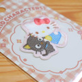 Japan Sanrio Versatile Iron-On and Sticker Patch - Chococat & Hello Kitty : Hug - 2