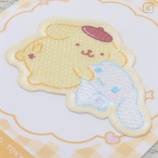 Japan Sanrio Versatile Iron-On and Sticker Patch - Cinnamoroll & Pompompurin : Hug - 2
