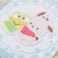 Japan Sanrio Versatile Iron-On and Sticker Patch - Keroppi & Pochacco : Hug - 2