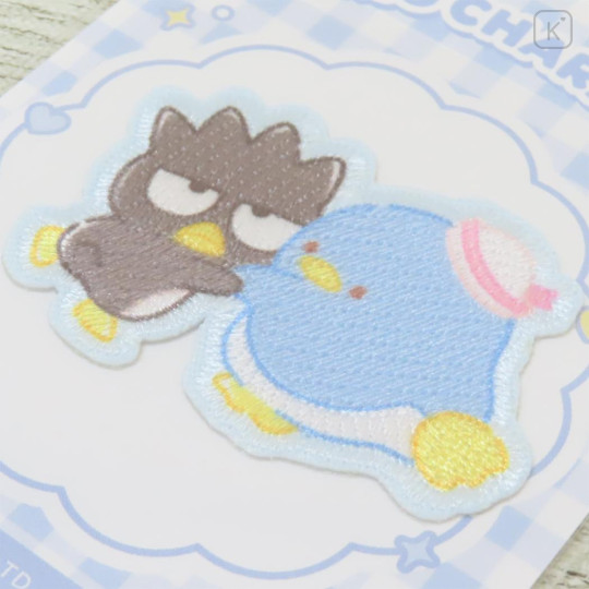 Japan Sanrio Versatile Iron-On and Sticker Patch - Badtz-maru & Tuxedosam : Hug - 2