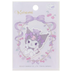 Japan Sanrio Versatile Iron-On and Sticker Patch - Kuromi & Baku Ribbon