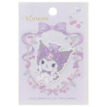 Japan Sanrio Versatile Iron-On and Sticker Patch - Kuromi & Baku Ribbon - 1