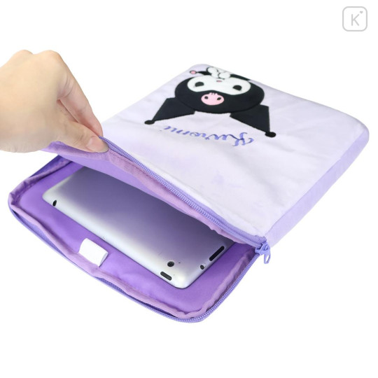 Japan Sanrio 13 inch Laptop Bag Tablet Sleeve - Kuromi : Looking at You - 3