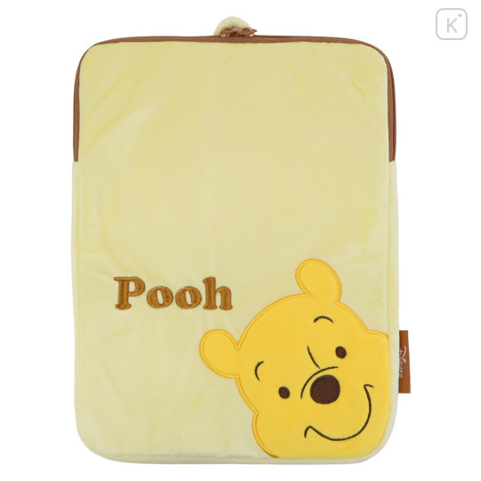 Japan Disney 13 inch Laptop Bag Tablet Sleeve - Pooh : Looking at You - 1