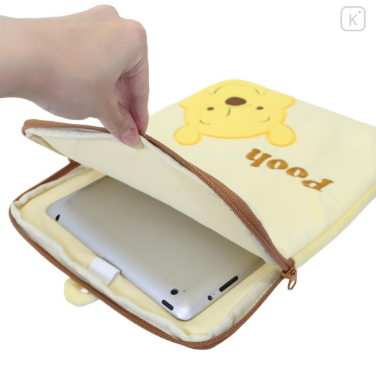Japan Disney 13 inch Laptop Bag Tablet Sleeve - Pooh : Looking at You - 3