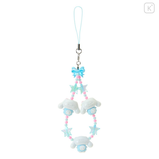 Japan Sanrio Original 3D Mascot Hand Strap - Cinnamoroll : Tokimeki Pop Beads Heisei Retro Y2K - 2