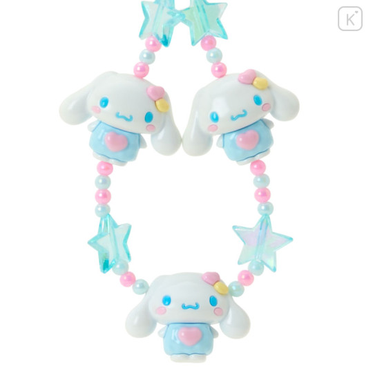 Japan Sanrio Original 3D Mascot Hand Strap - Cinnamoroll : Tokimeki Pop Beads Heisei Retro Y2K - 3