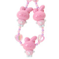 Japan Sanrio Original 3D Mascot Hand Strap - My Melody : Tokimeki Pop Beads Heisei Retro Y2K - 4