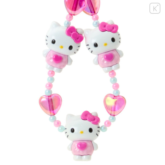 Japan Sanrio Original 3D Mascot Hand Strap - Hello Kitty : Tokimeki Pop Beads Heisei Retro Y2K - 3
