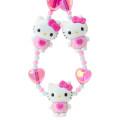 Japan Sanrio Original 3D Mascot Hand Strap - Hello Kitty : Tokimeki Pop Beads Heisei Retro Y2K - 3