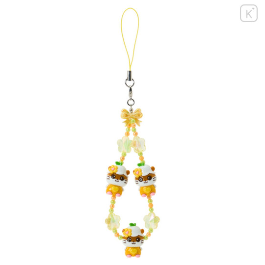 Japan Sanrio Original 3D Mascot Hand Strap - Corocorokuririn : Tokimeki Pop Beads Heisei Retro Y2K - 1