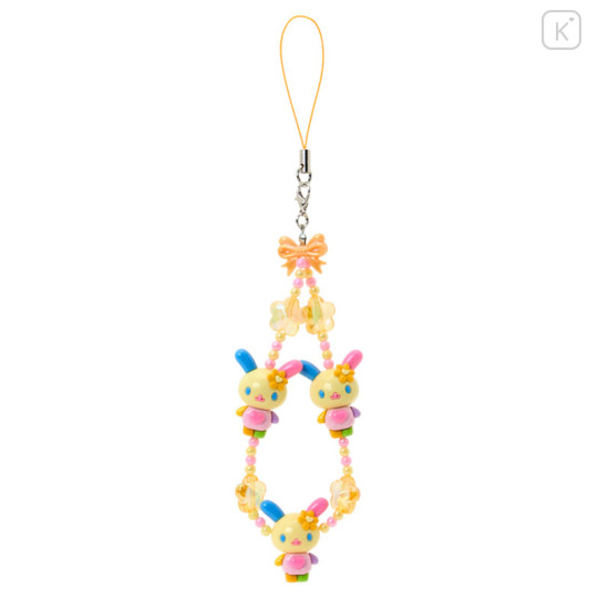 Japan Sanrio Original 3D Mascot Hand Strap - Usahana : Tokimeki Pop Beads Heisei Retro Y2K - 1