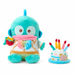 Japan Sanrio Original Plush Toy Set - Hangyodon : Birthday Celebration