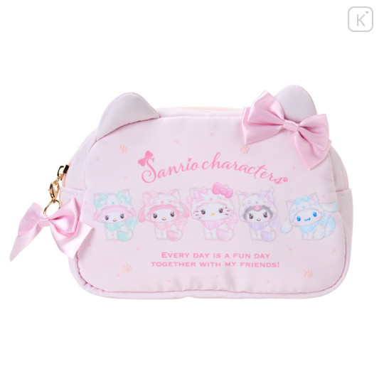 Japan Sanrio Original Cosmetic Pouch - Milky Kitten Characters - 1