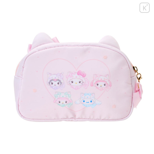 Japan Sanrio Original Cosmetic Pouch - Milky Kitten Characters - 2