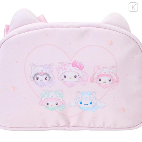 Japan Sanrio Original Cosmetic Pouch - Milky Kitten Characters - 6