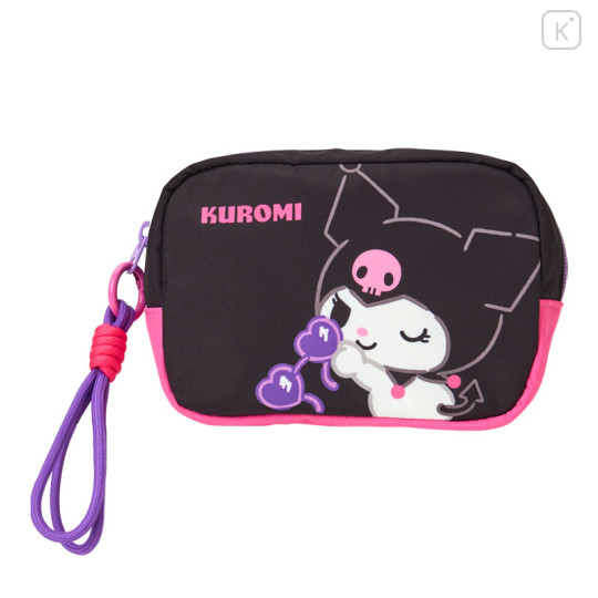 Japan Sanrio Original Water-repellent Pouch - Kuromi - 1