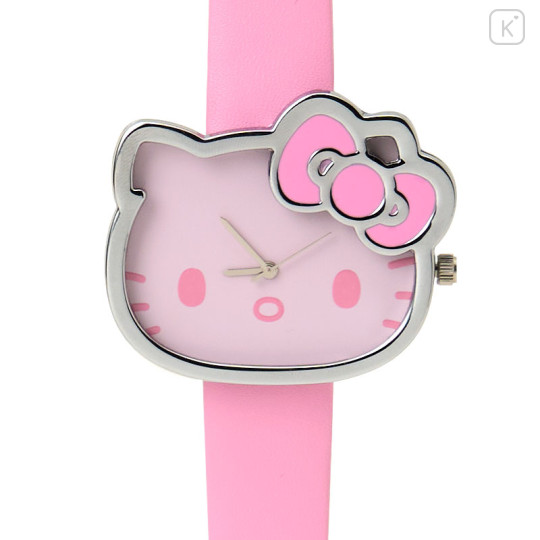 Japan Sanrio Original Face Watch - Hello Kitty : I Love Hello Kitty Pink - 2