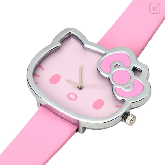 Japan Sanrio Original Face Watch - Hello Kitty : I Love Hello Kitty Pink - 3