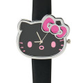 Japan Sanrio Original Face Watch - Hello Kitty : I Love Hello Kitty Black - 2