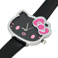 Japan Sanrio Original Face Watch - Hello Kitty : I Love Hello Kitty Black - 3
