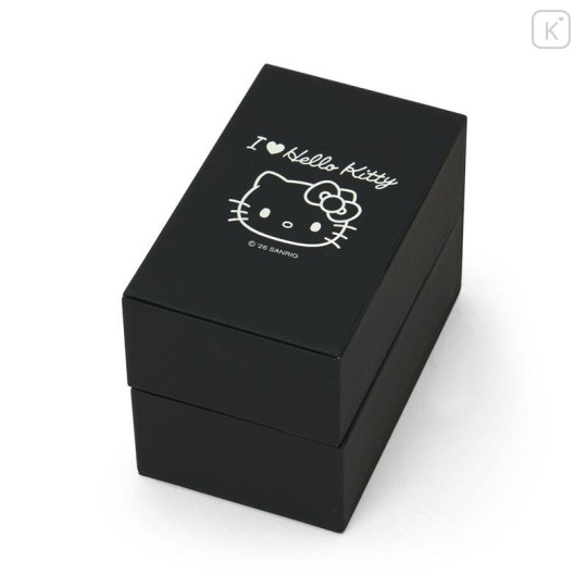 Japan Sanrio Original Face Watch - Hello Kitty : I Love Hello Kitty Black - 5