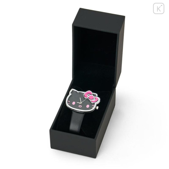 Japan Sanrio Original Face Watch - Hello Kitty : I Love Hello Kitty Black - 6