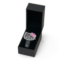 Japan Sanrio Original Face Watch - Hello Kitty : I Love Hello Kitty Black - 6