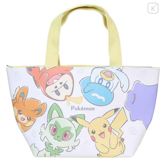 Japan Pokemon Insulated Cooler Lunch Bag - Pocket Monster : Smile Yellow - 1