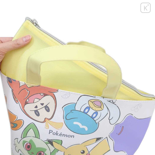 Japan Pokemon Insulated Cooler Lunch Bag - Pocket Monster : Smile Yellow - 3