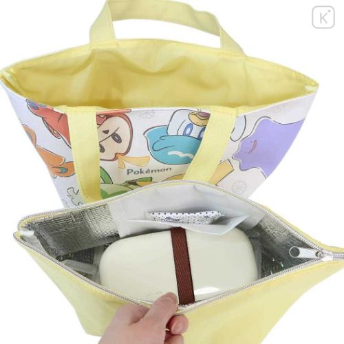 Japan Pokemon Insulated Cooler Lunch Bag - Pocket Monster : Smile Yellow - 4