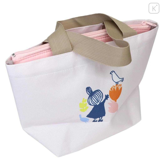 Japan Moomin Insulated Cooler Lunch Bag - Little My : Orange Flower Bird - 2
