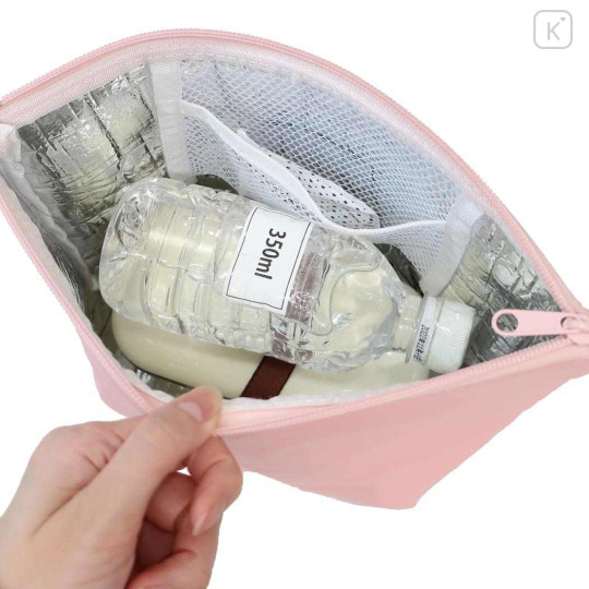 Japan Moomin Insulated Cooler Lunch Bag - Little My : Orange Flower Bird - 3