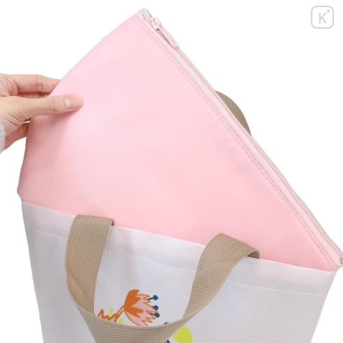 Japan Moomin Insulated Cooler Lunch Bag - Little My : Orange Flower Bird - 4