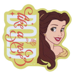 Japan Disney Vinyl Sticker - Belle : Smile Face