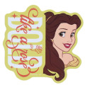Japan Disney Vinyl Sticker - Belle : Smile Face - 1