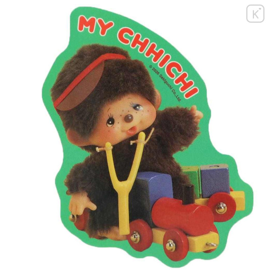 Japan Monchhichi Vinyl Sticker - My Chhichi Toy Car - 1