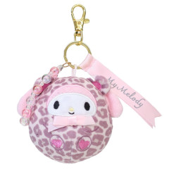 Japan Sanrio Mascot Bag Charm - My Melody : Leopard Bear Ribbon