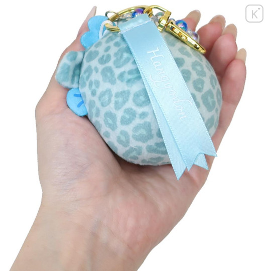 Japan Sanrio Mascot Bag Charm - Hangyodon : Leopard Bear Ribbon - 2