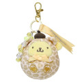 Japan Sanrio Mascot Bag Charm - Pompompurin : Leopard Bear Ribbon - 1