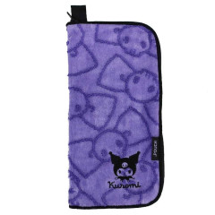 Japan Sanrio Absorbent Pouch for Umbrella & Water Bottle - Kuromi : Purple Ribbon