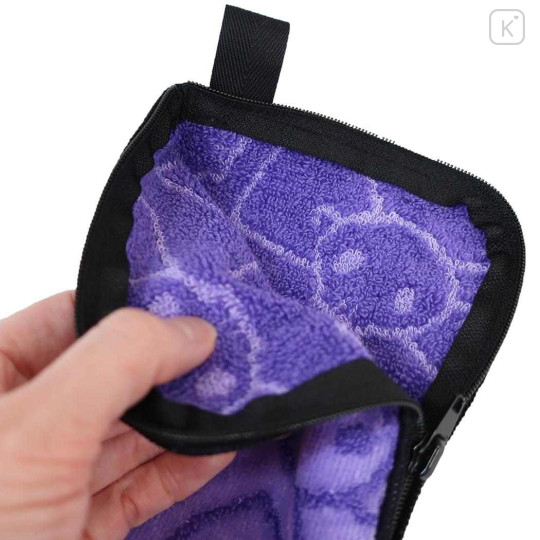 Japan Sanrio Absorbent Pouch for Umbrella & Water Bottle - Kuromi : Purple Ribbon - 3