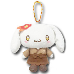 Japan Sanrio Mascot Holder Mini Plush Pouch - Cinnamoroll : Roasted Green Tea Server Retro