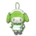 Japan Sanrio Mascot Holder Mini Plush Pouch - Kuromi : Matcha Server Retro - 1