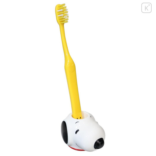 Japan Peanuts Figure Toothbrush Stand - Snoopy : Smile - 3